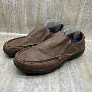 ROPER Hang Loose Slip-On Casual Shoe Men's Size‎ US 10 Brown Loafers FLAW